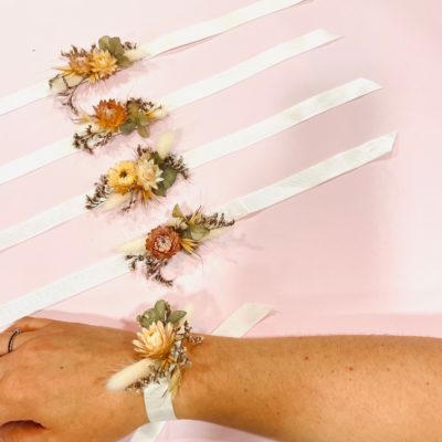 Atelier bracelet fleurs séchées (1h10)