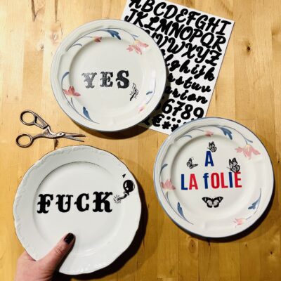 Atelier créatif recyclage vaisselle ancienne