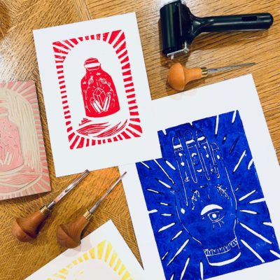 Atelier linogravure Dim 8 février 2026